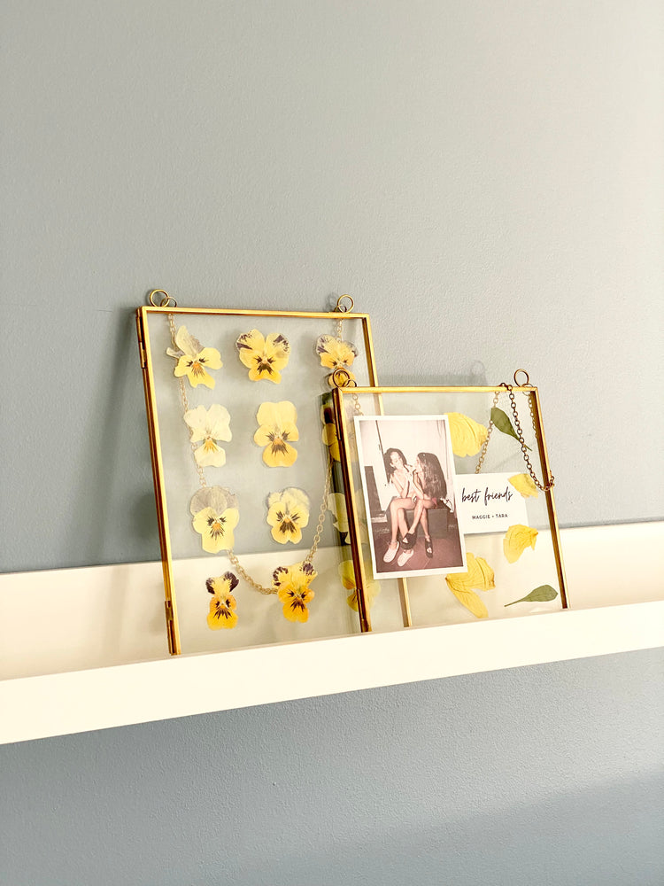 Hanging Double Glass Frames | Set of 3 Collection - 6x6, 6x8, 4x9